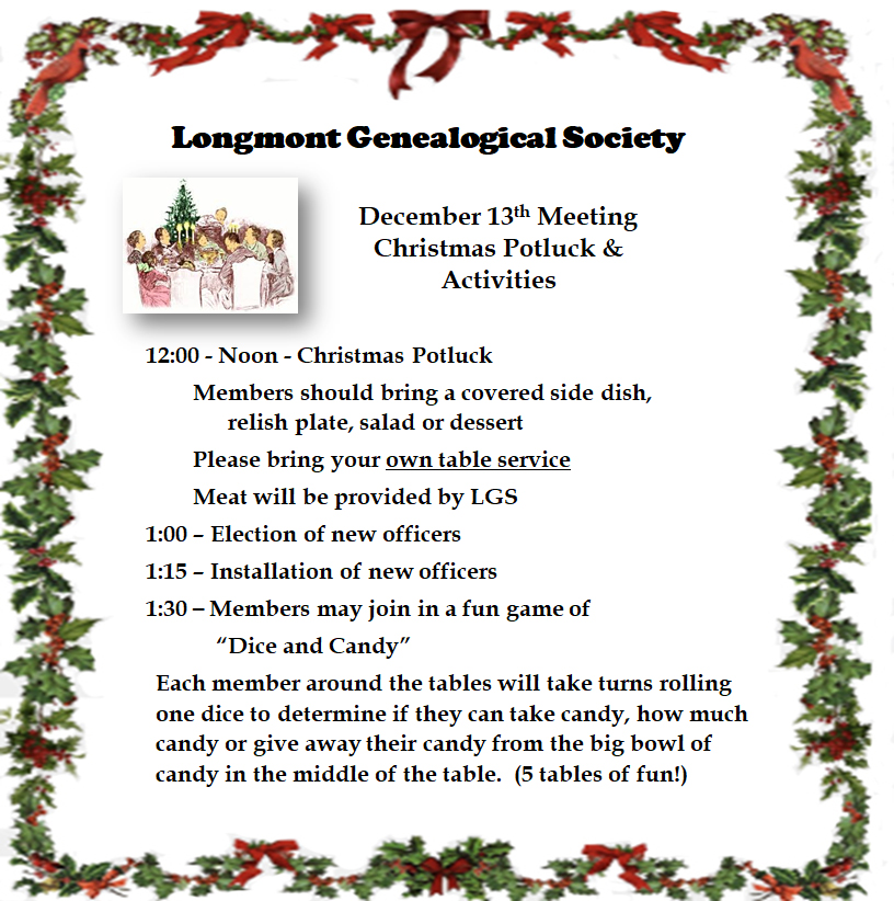 Christmas Potluck